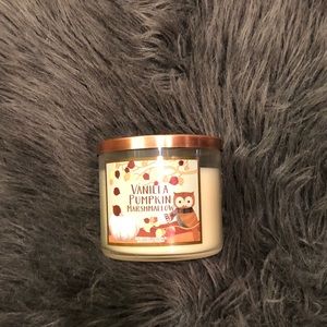 BBW vanilla pumpkin marshmallow  3-wick candle